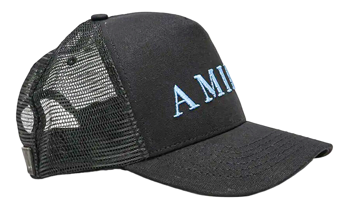 Logo Trucker Hat "Black / Carolina Blue" PS23MAH049 864 BLAC