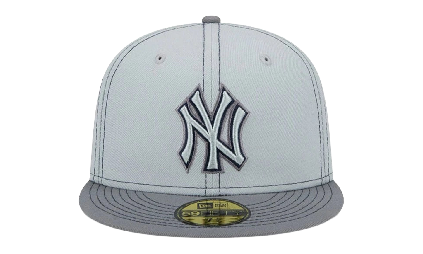 59FIFTY New York Yankees Gray Pop Fitted Hat "Gray / Black - Stitch" NE881