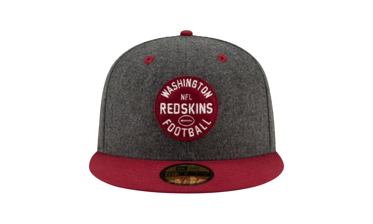 59FIFTY Washington Redskins 1932 Sideline On-Field Fitted Hat "Charcoal Grey / Red - Brim" NE730