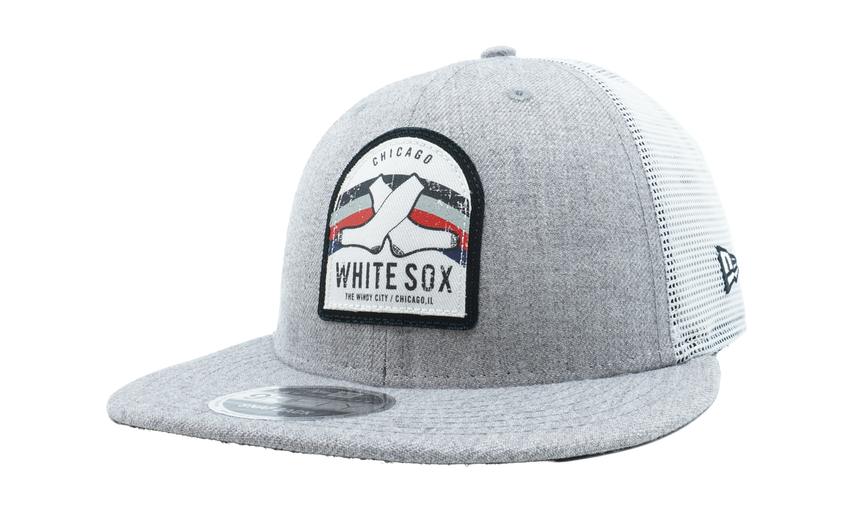 9FIFTY Chicago White Sox Trucker Snapback Hat "Gray / White" NE906