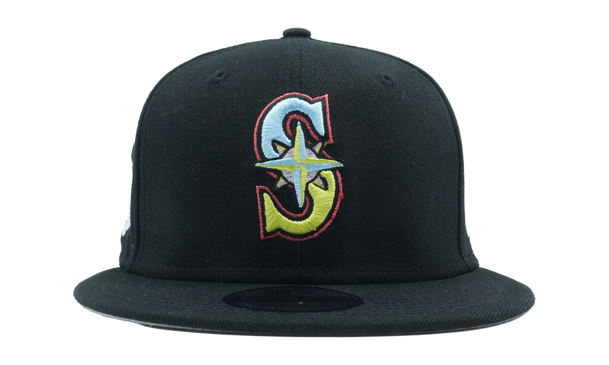 9FIFTY Seattle Mariners 2001 All Star Game Pinstripes Snapback Hat "Black" NE1168