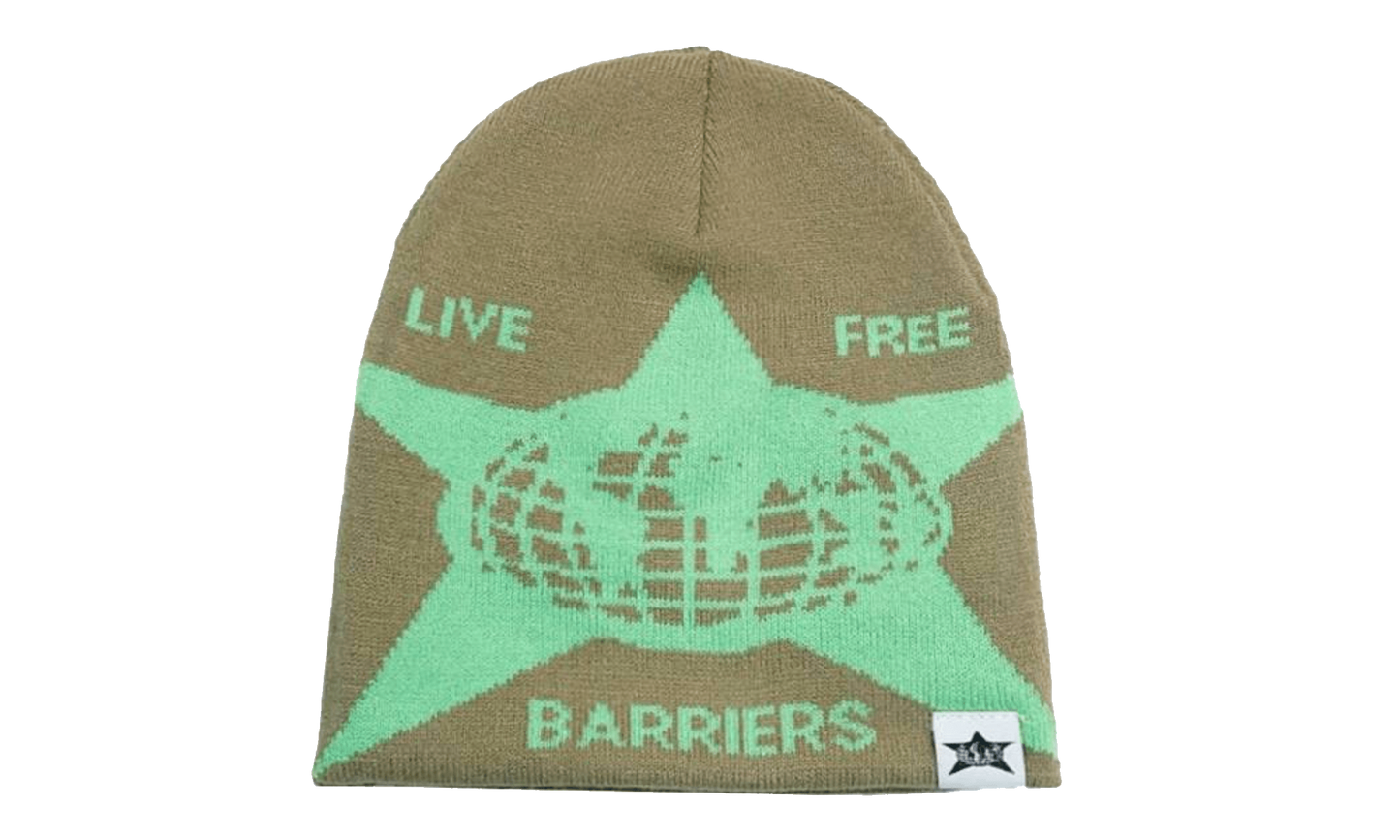 Live Free Beanie "Brown" BAR08