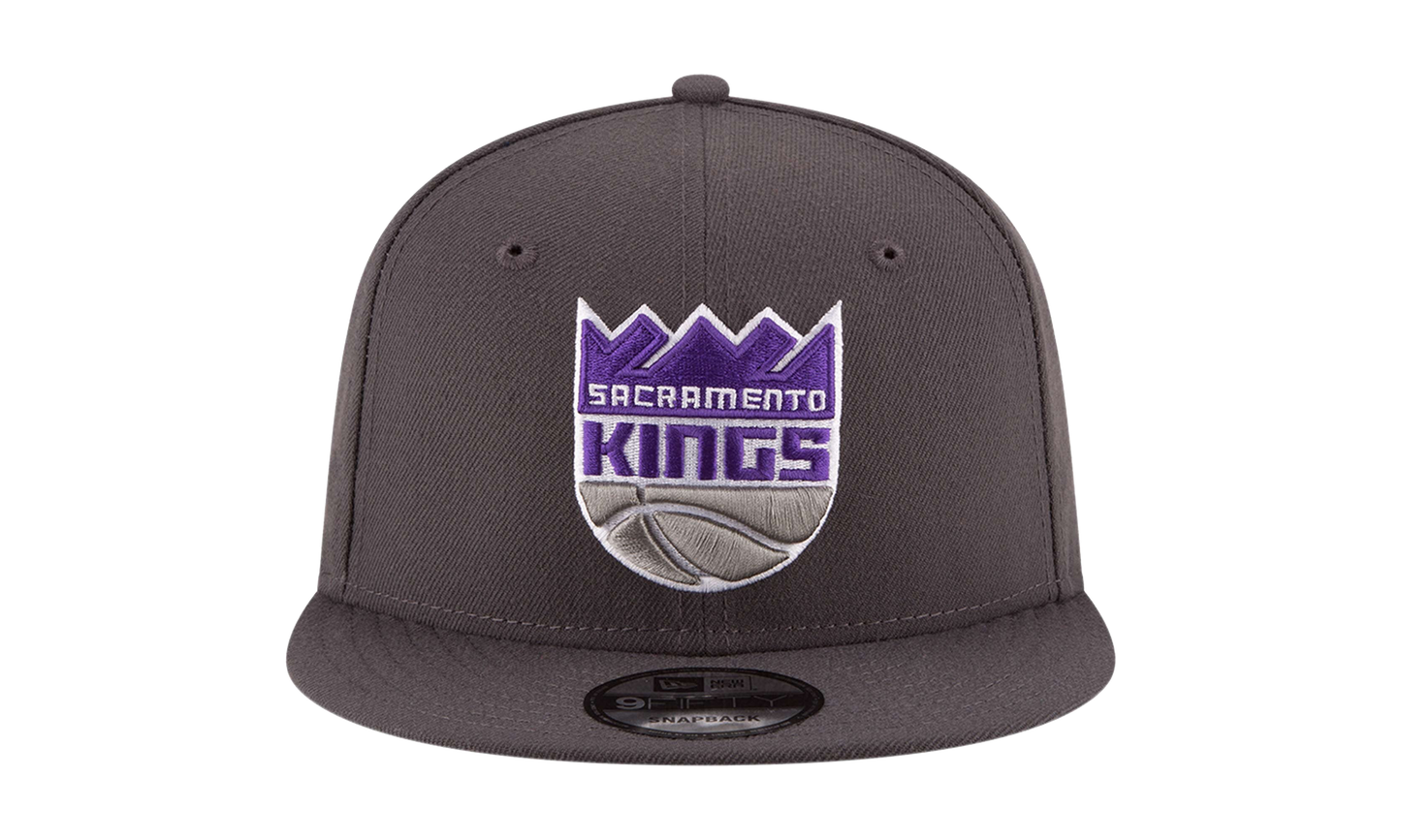 9FIFTY Sacramento Kings Snapback Hat "Dark Gray / White - Brim" NE1036