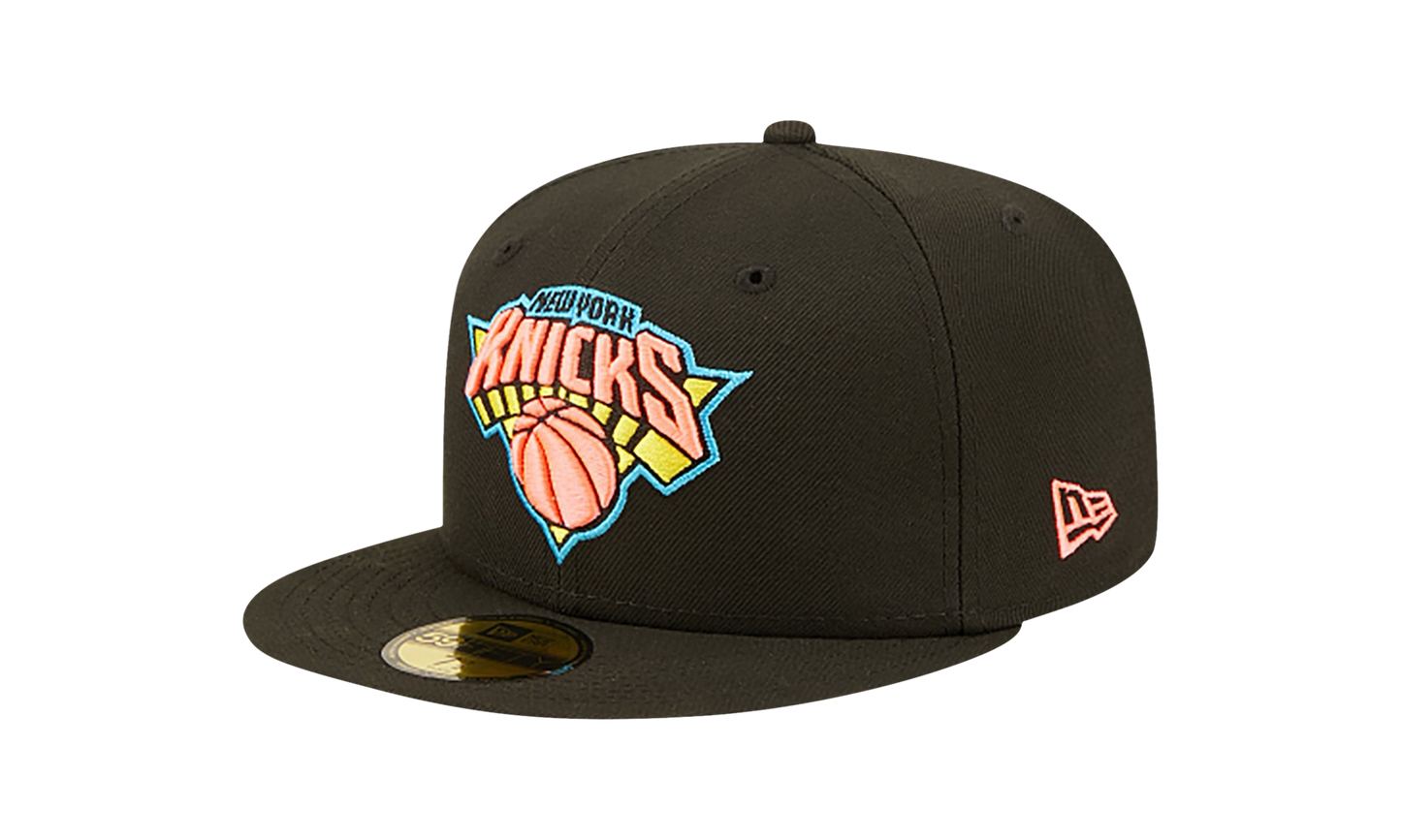 59FIFTY New York Knicks Pink Glow Fitted Hat "Black / Pink - Under Brim" NE1059
