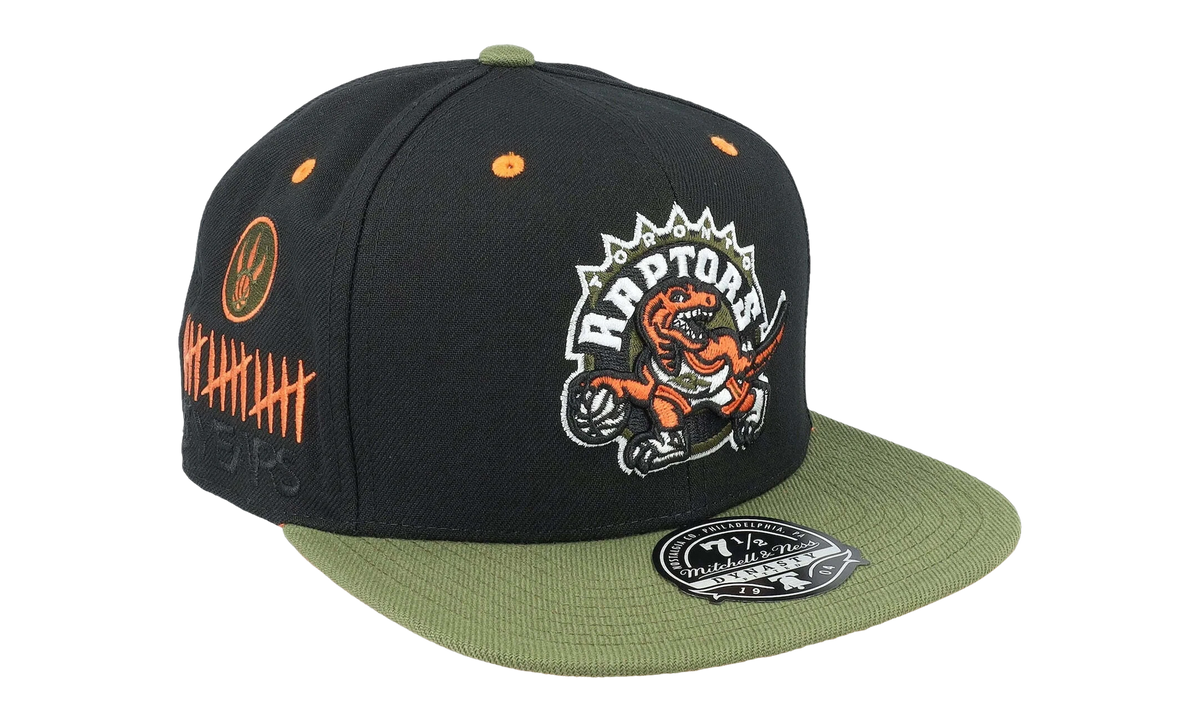 NBA Hardwood Classics Take Flight Fitted Cap "Toronto Raptors - Black / Green" HHSF5082 TRAYYPPPBKGN