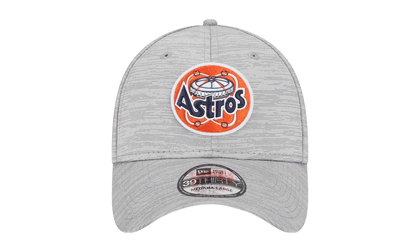39THIRTY Houston Astros 2023 Clubhouse Flex Fit Hat "Gray / Black - Under Brim" NE858