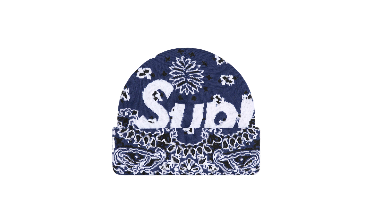 Bandana Big Logo Beanie "FW24 - Navy Bandana" SU897