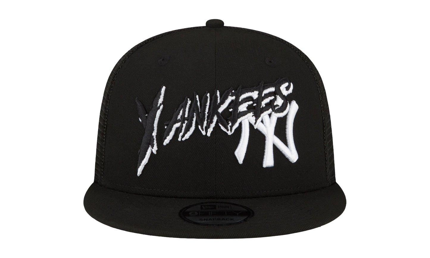 9FIFTY New York Yankees Trucker Snapback Hat "Black" NE835
