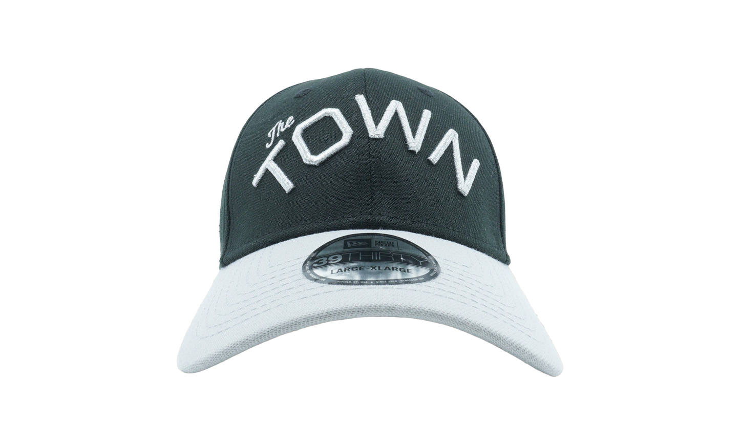 39THIRTY Golden State Warriors 'The Town' Fitted Hat "Green / Grey - Visor" NE995