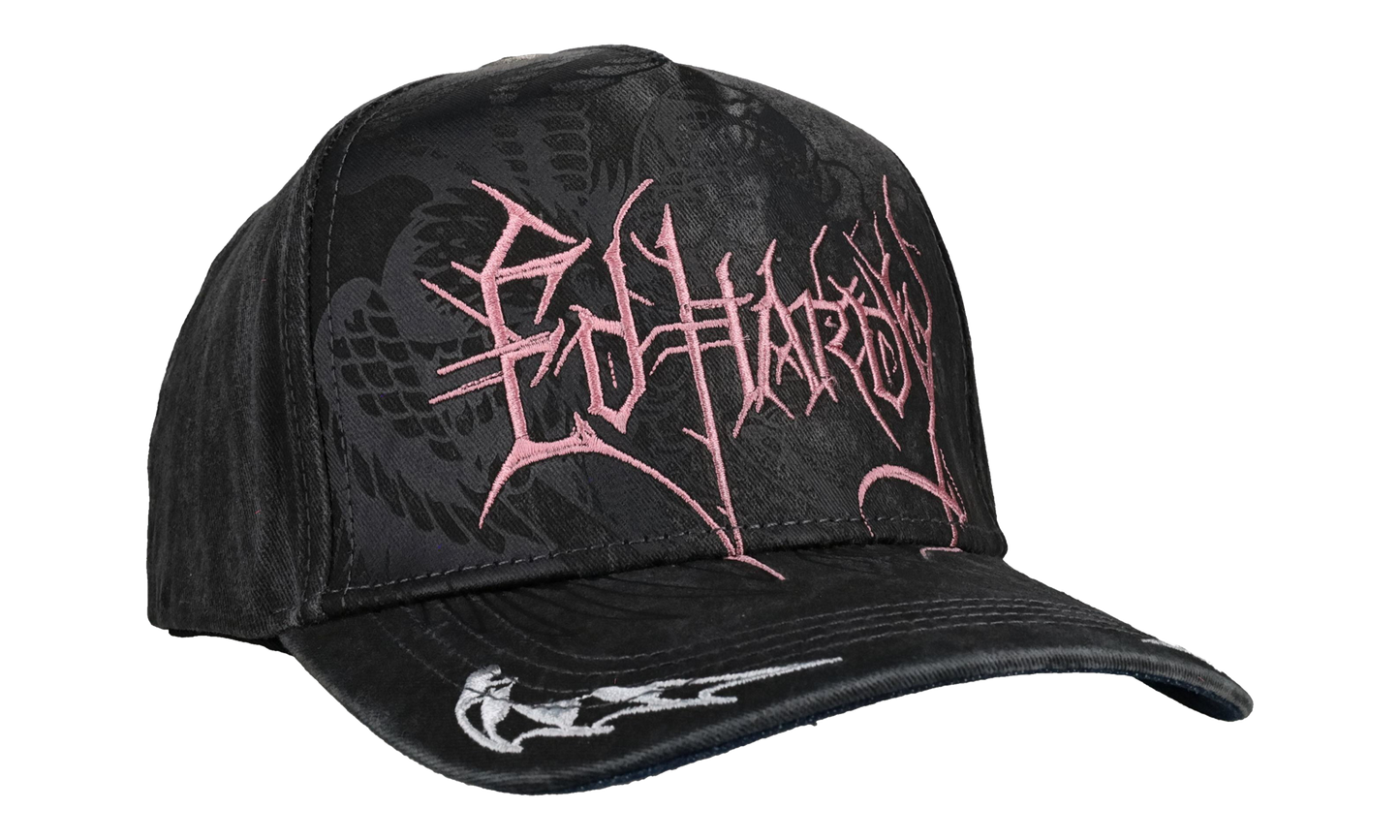 Cyber Logo Satin Trucker Hat "Black / Pink" EHHS0001 4