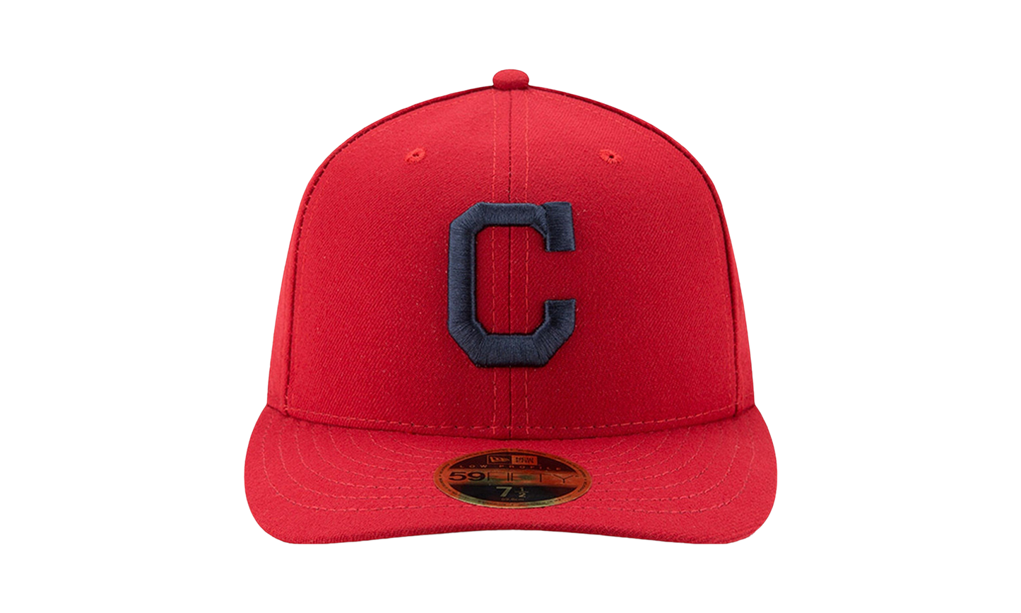 59FIFTY Cleveland Indians Low Profile Authentic Fitted Hat "Red" NE982