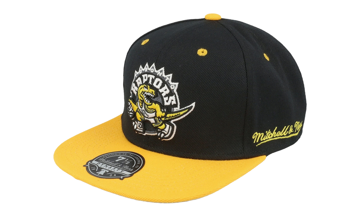 NBA Hardwood Classics Yellow Toe Fitted Cap "Toronto Raptors - Black / Yellow" 6HSFSH21501 TRABKYW