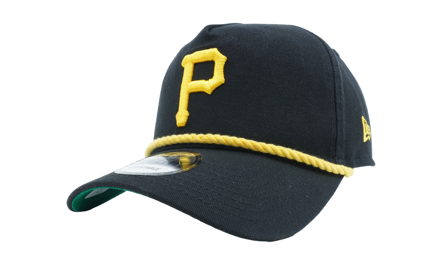 9FIFTY Pittsburgh Pirates Snapback Hat "Black / Gold - Cord / Green - Under Brim" NE824