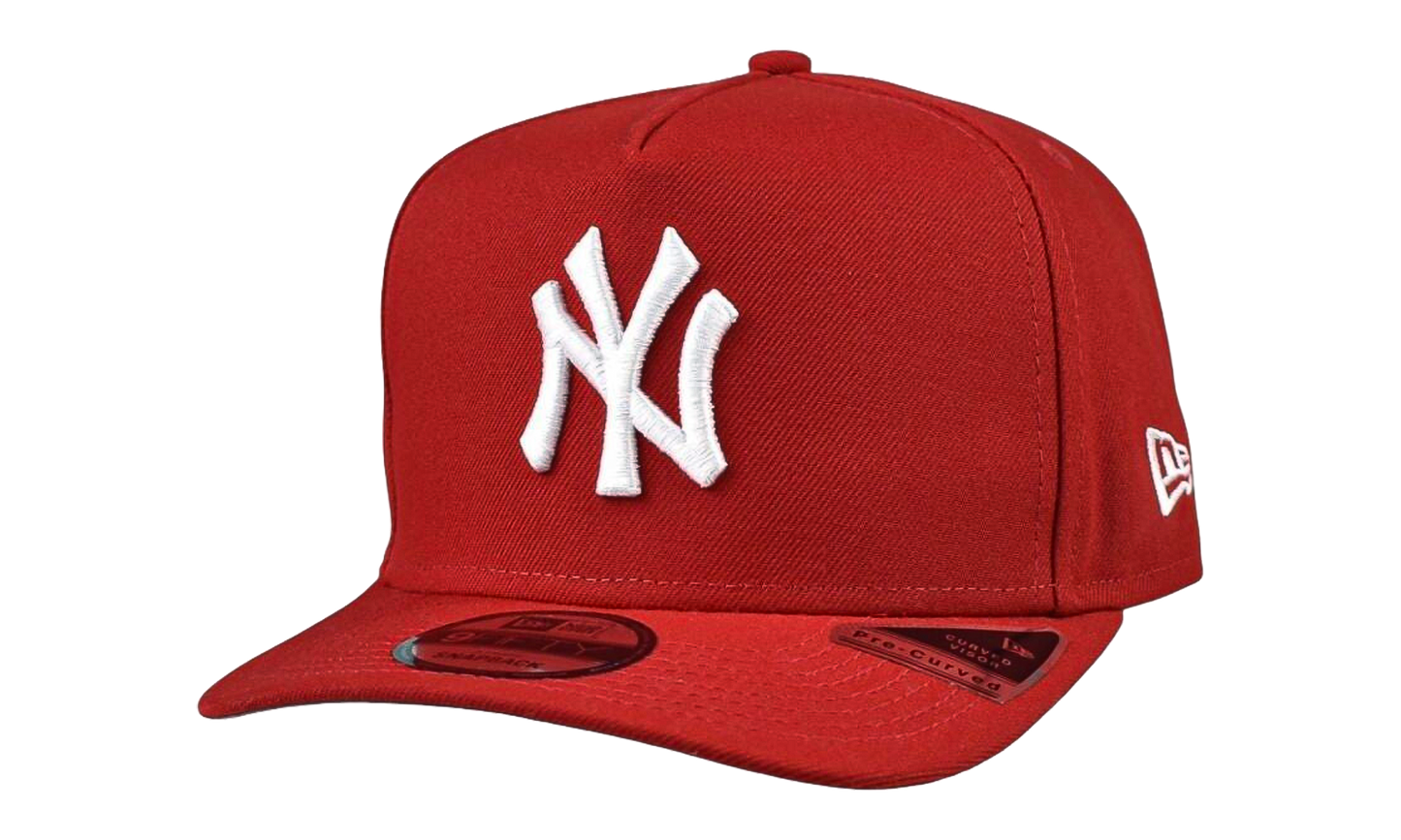 9FIFTY A-Frame New York Yankees Snapback Hat "Scarlet" NE1243