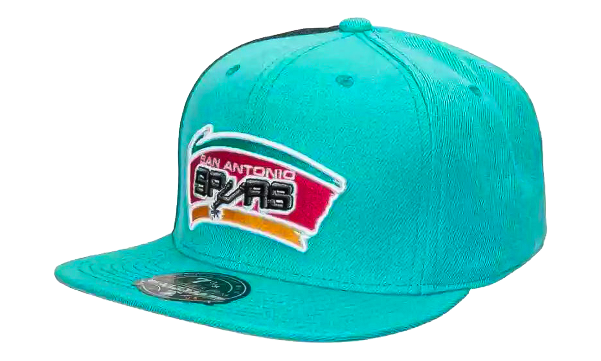 NBA Hardwood Classics Tapestry Fitted Cap "San Antonio Spurs - Teal" HHSF2990 SASYYPPPTEAL