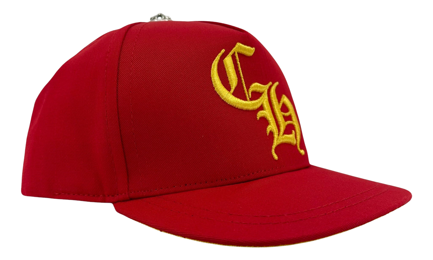 Embroidered CH Logo Baseball Hat GS "Red Yellow" CHRM1395