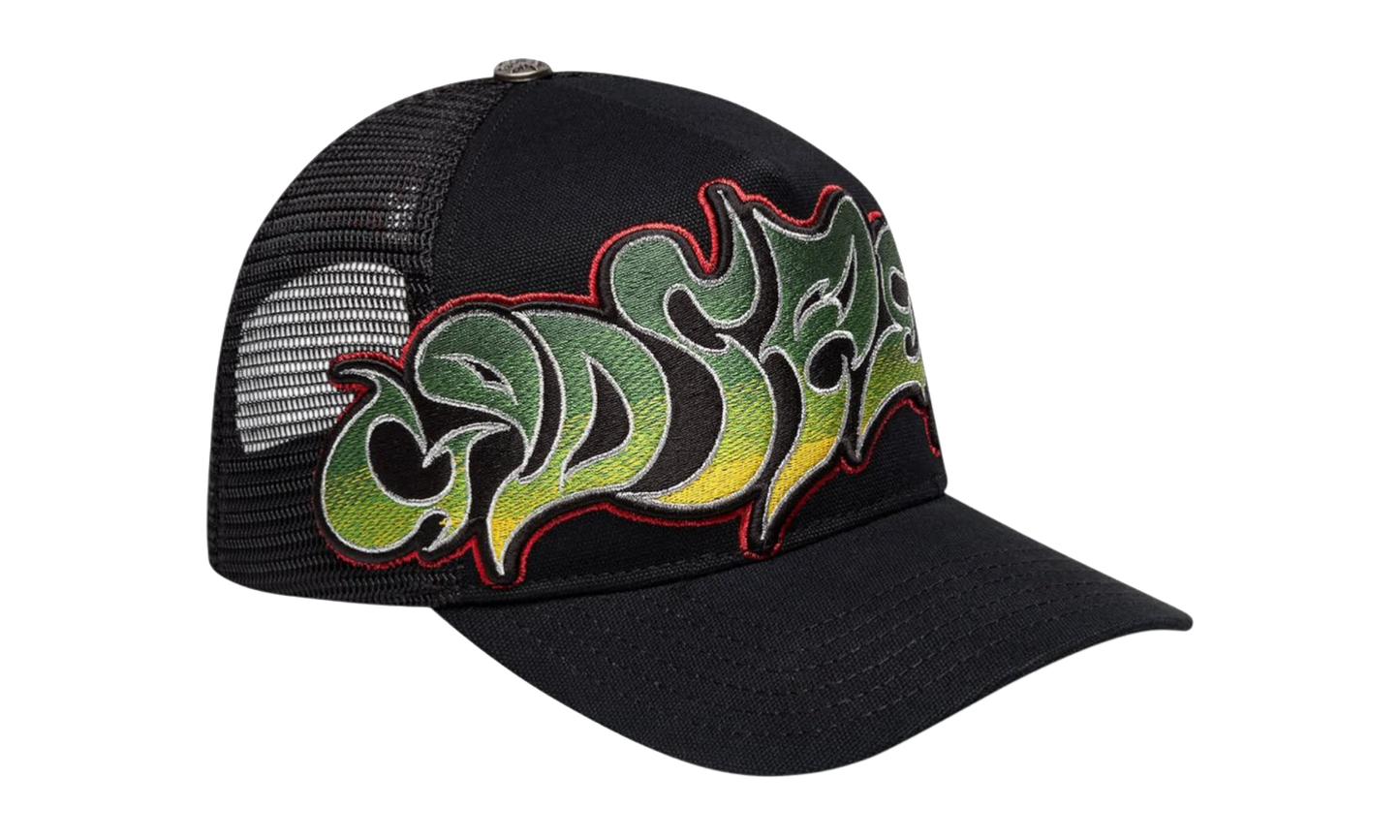 GS Neo Trucker Hat "Black / Yellow / Red" GS133