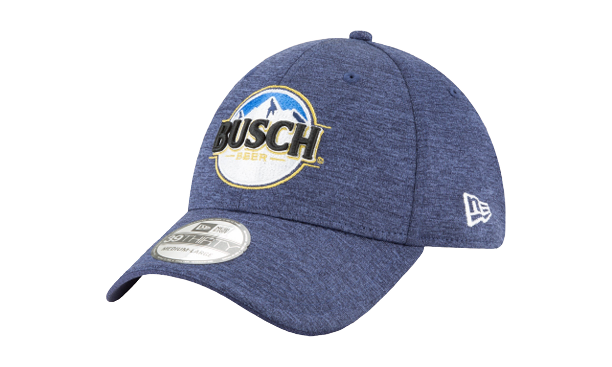 39THIRTY Busch Beer NASCAR Kevin Harvick Flex Fit Hat "Navy Blue Heather" NE659