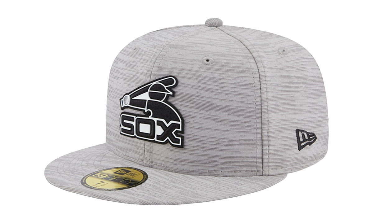 59FIFTY Chicago White Sox 2023 Clubhouse Fitted Hat "Heather Gray - Black Brim" NE861