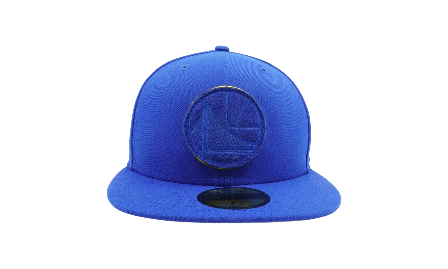 59FIFTY Golden State Warriors Suede Patcher Fitted Hat "Blue" NE1150