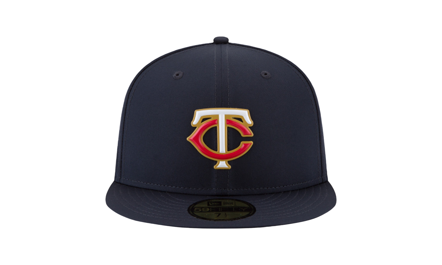 59FIFTY Minnesota Twins Authentic BP Fitted Hat "Navy / Black - Top Button" NE653