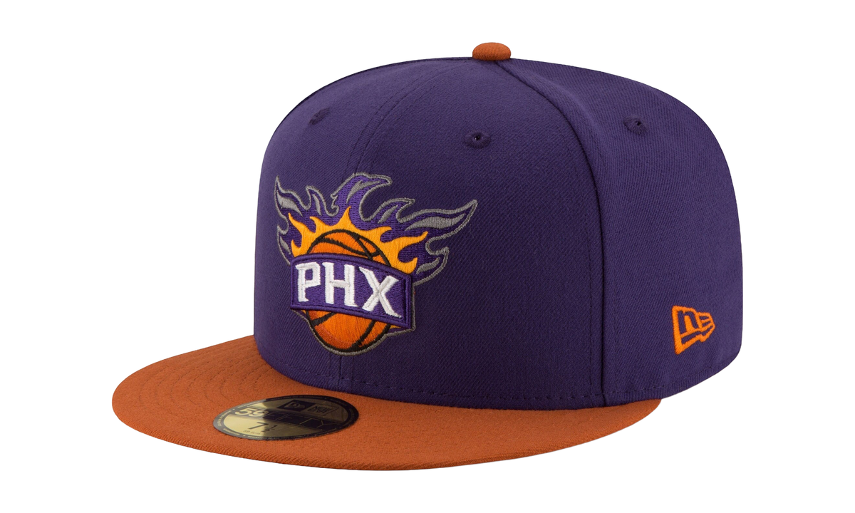 59FIFTY Phoenix Suns 2 -Tone Fitted Hat "Purple / Burnt Orange - Brim" NE944