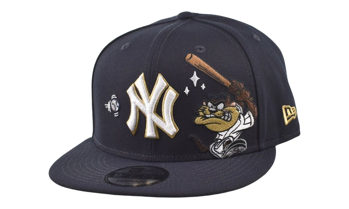 9FIFTY Looney Tunes New York Yankees Taz Snapback Hat "Navy" 60858002