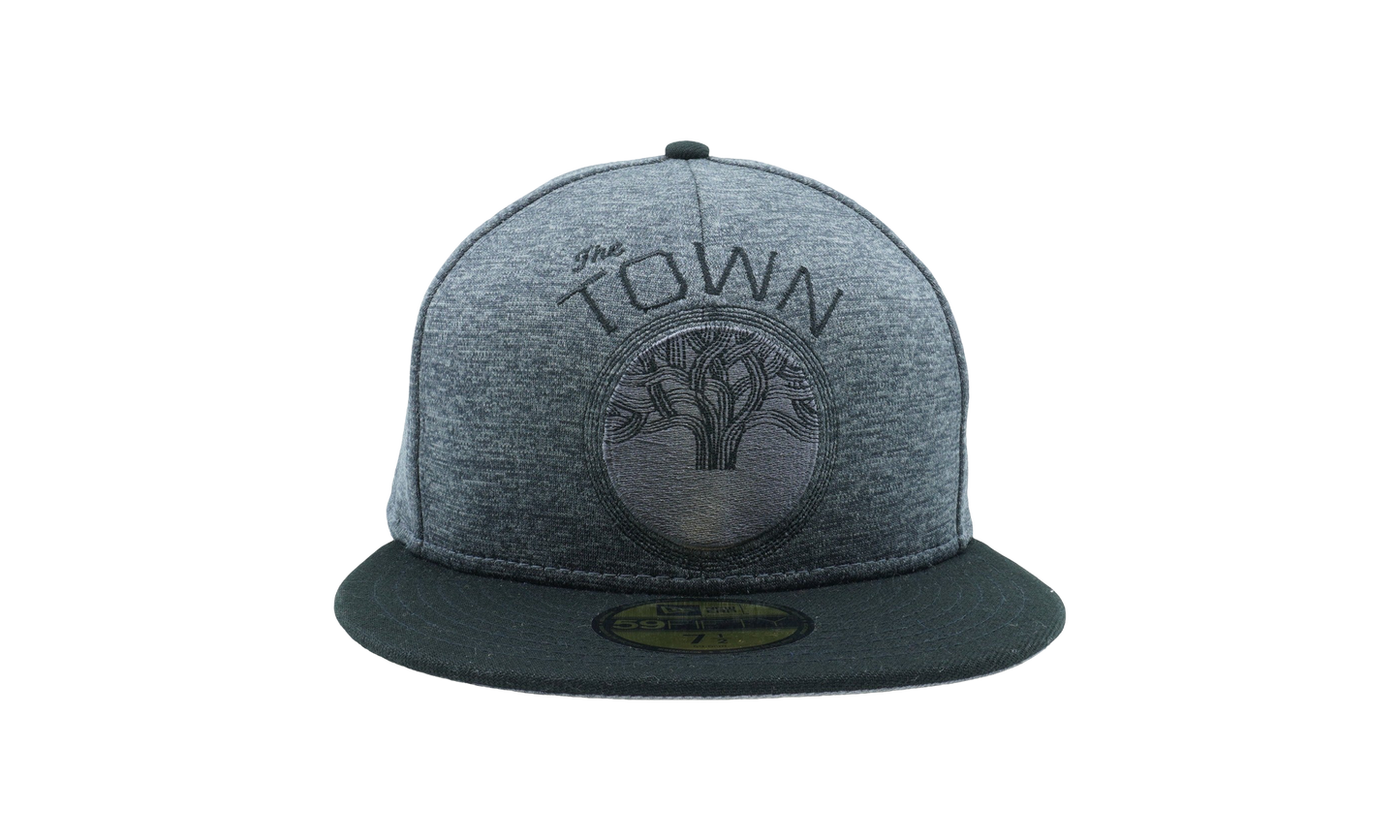 59FIFTY Golden State Warriors Heather Huge Fit Fitted Hat "Heather Grey / Dark Green / Grey - Under Brim" NE680
