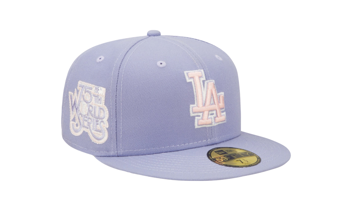 59FIFTY Los Angeles Dodgers 75th World Series Fitted Hat "Lavender" NE1069