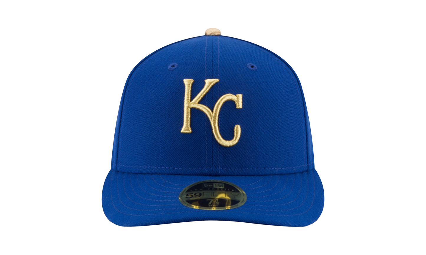 59FIFTY Kansas City Royals Low Profile Authentic Fitted Hat "Blue" NE962