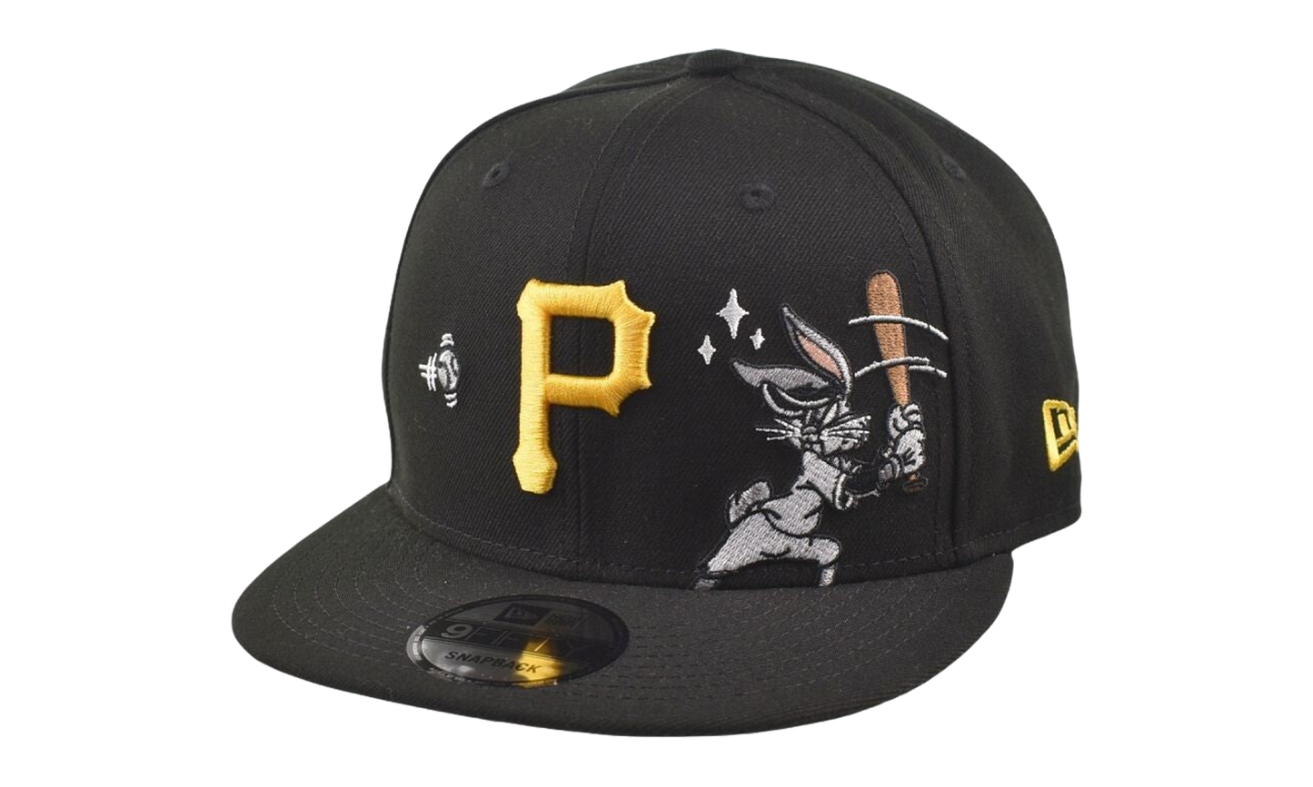 9FIFTY Looney Tunes Pittsburgh Pirates Bunny Snapback Hat "Black" 60858004