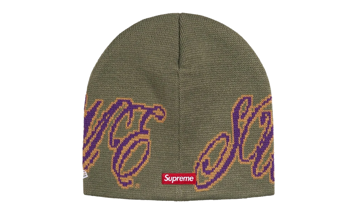 New Era Cursive Beanie "SS26 - Olive" SU27255