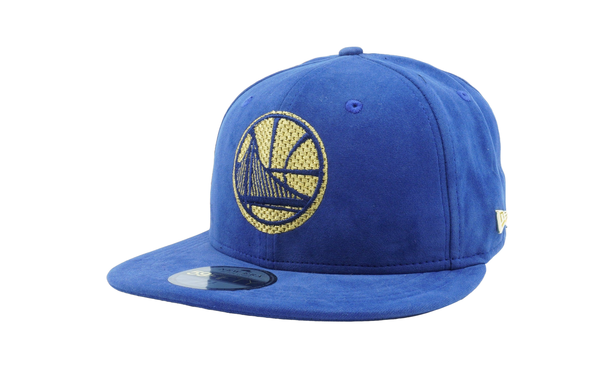59FIFTY Golden State Warriors Vivid Velvet Suede Fitted Hat "Blue" NE678