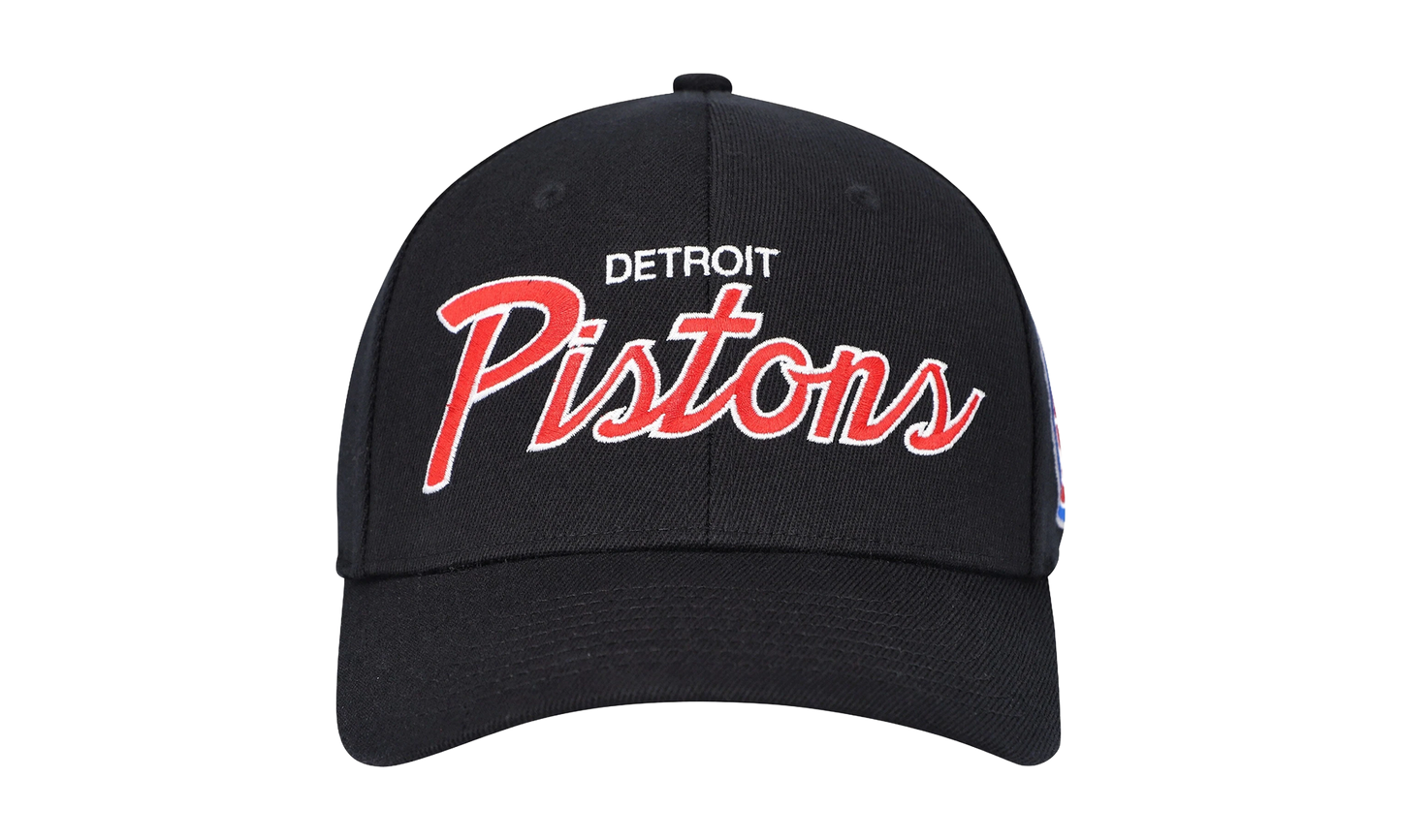 NBA Team Script 2.0 Stretch Snapback Cap "Detroit Pistons - Black" HHSS3281 DPIYYPPPBLCK