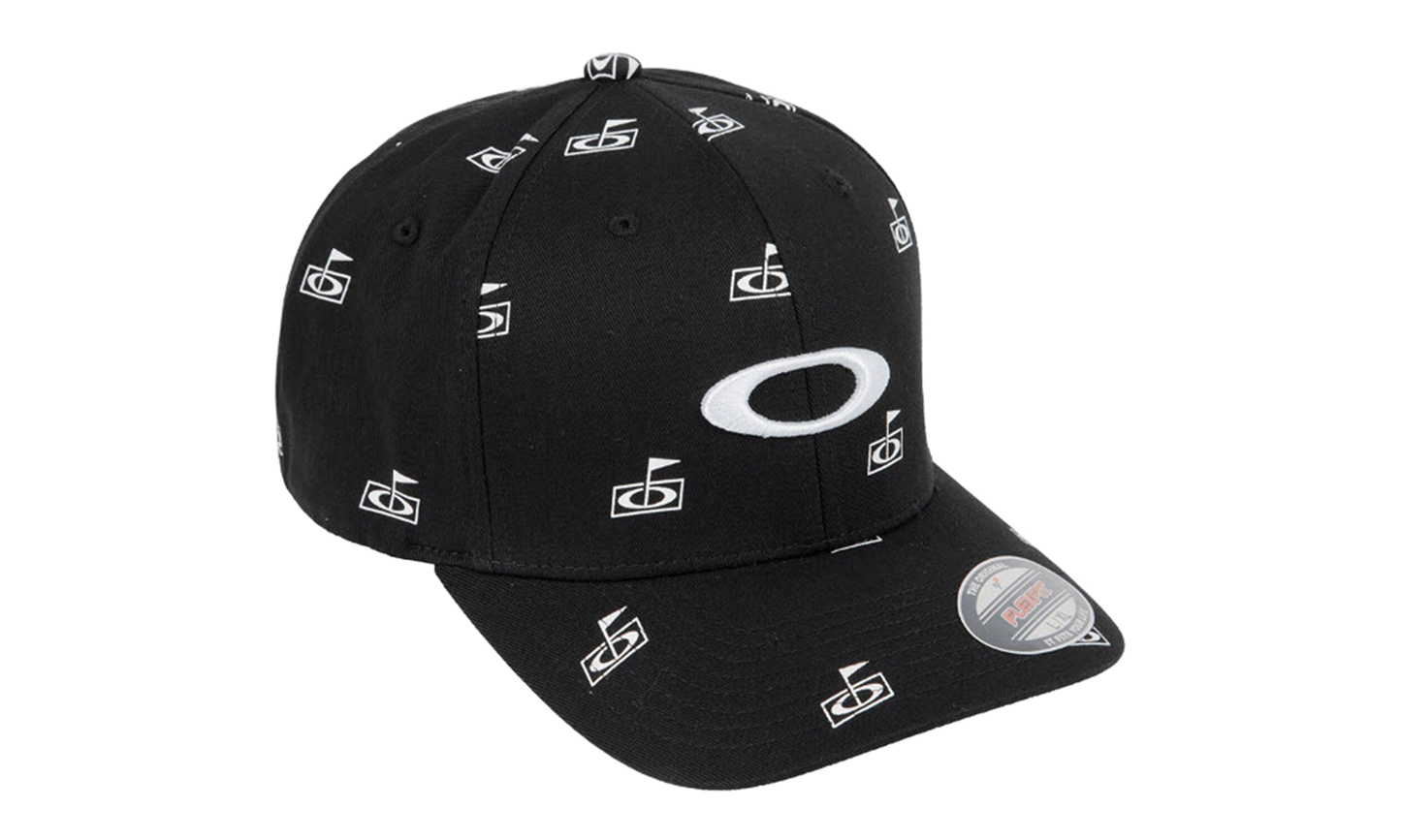 Flag Print Fitted Hat "Blackout" FOS901211 02E