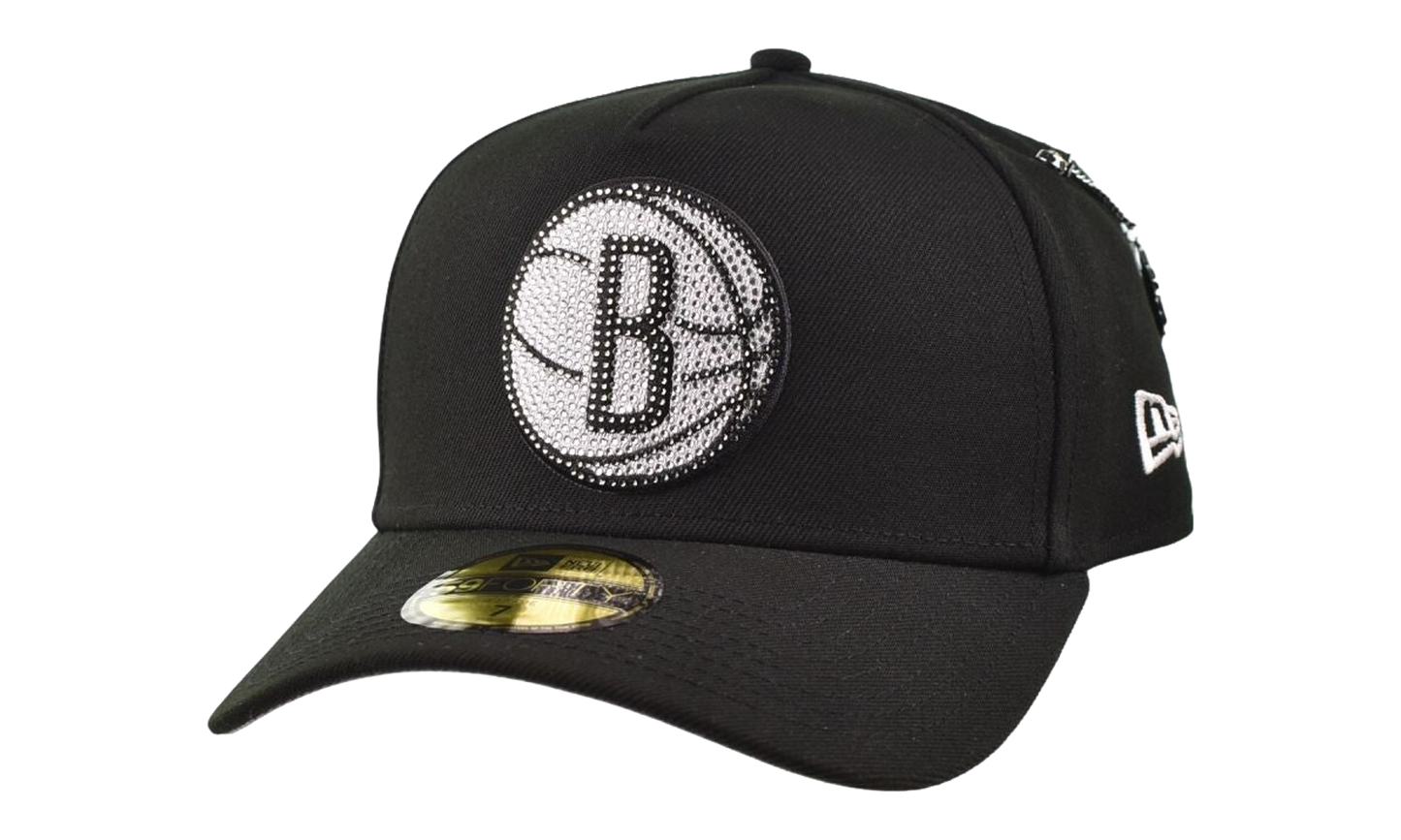 59FORTY NBA26 Brooklyn Nets Rhinestones Fitted Hat "Black" 60861352