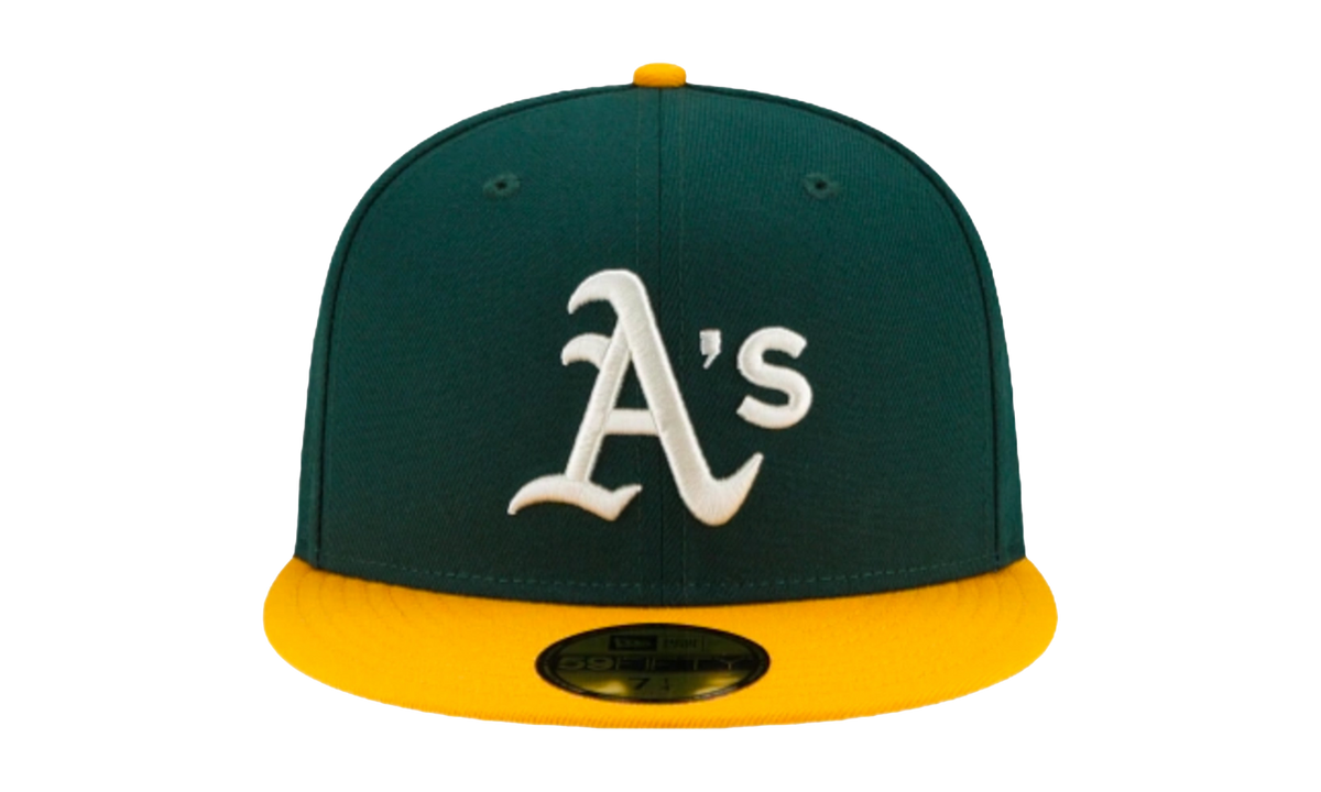 59FIFTY MLB Oakland Athletics Pop Sweat Fitted Hat "Green / Yellow" NE497