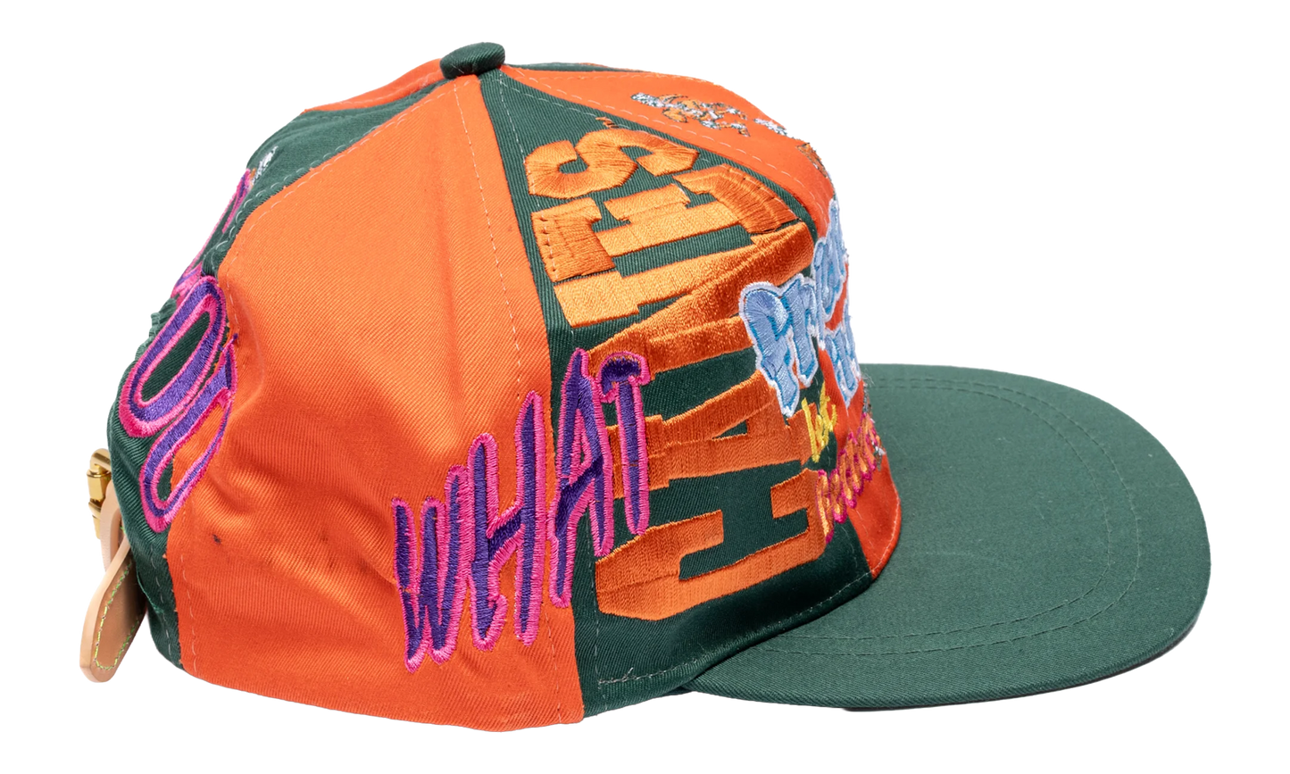 Yeah Yeah Vintage Hat "Orange / Green" BWA276