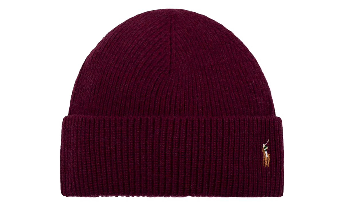 Signature Cuff Heather Knit Beanie Hat "Aged Wine" PC0483 600