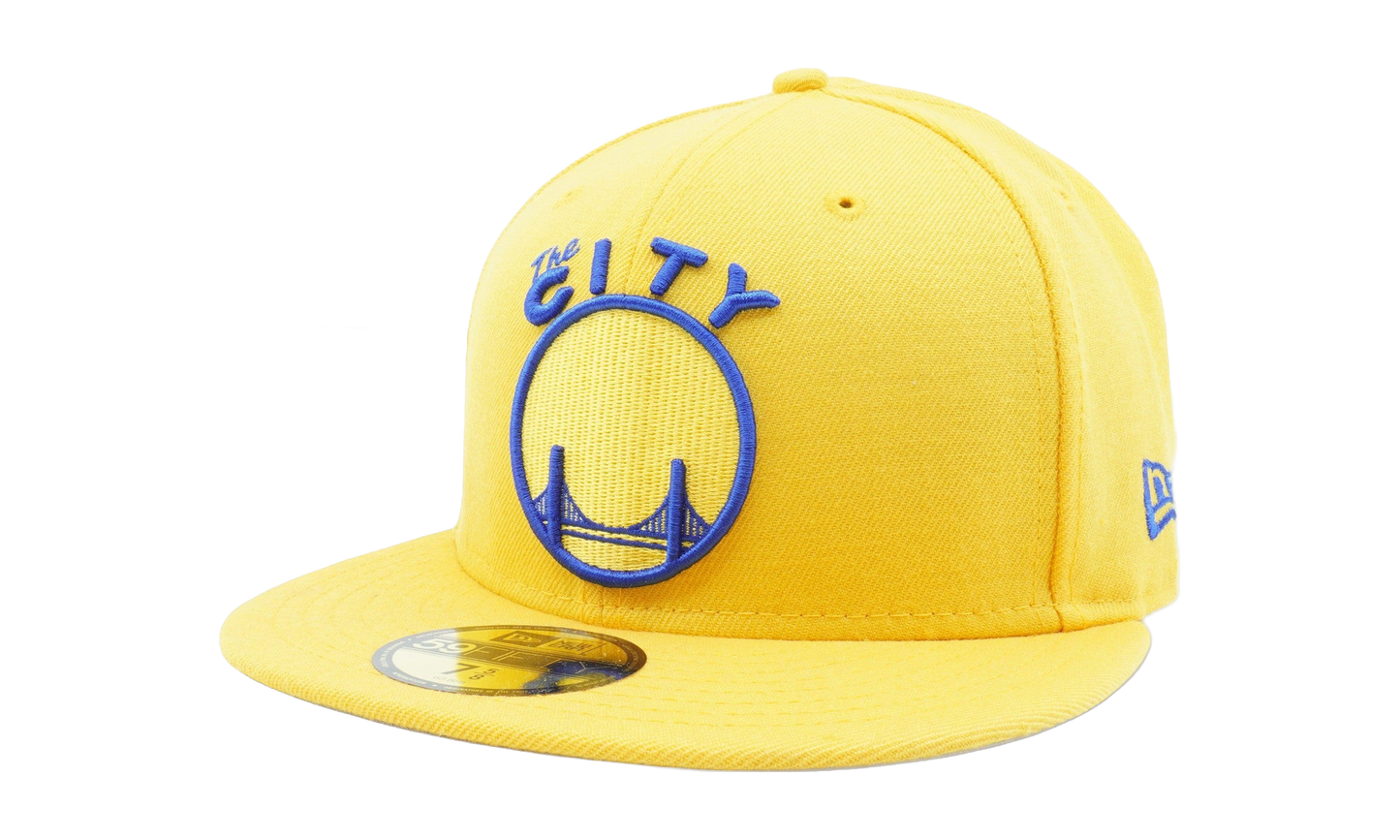 59FIFTY Golden State Warriors Classic Wool Fitted Hat "Yellow / Gray - Under Brim" NE1108