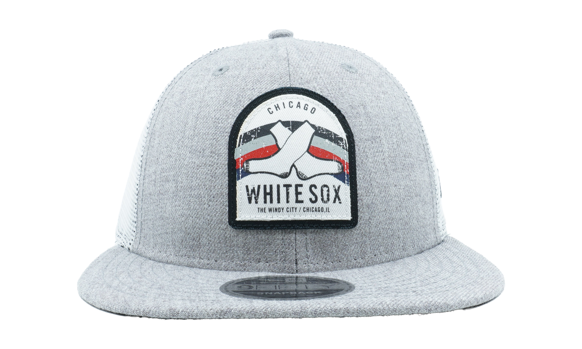 9FIFTY Chicago White Sox Trucker Snapback Hat "Gray / White" NE906