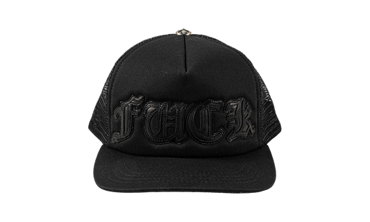 "Fuck" Trucker Hat "Silver Cross Ball - Black" CHRM1629
