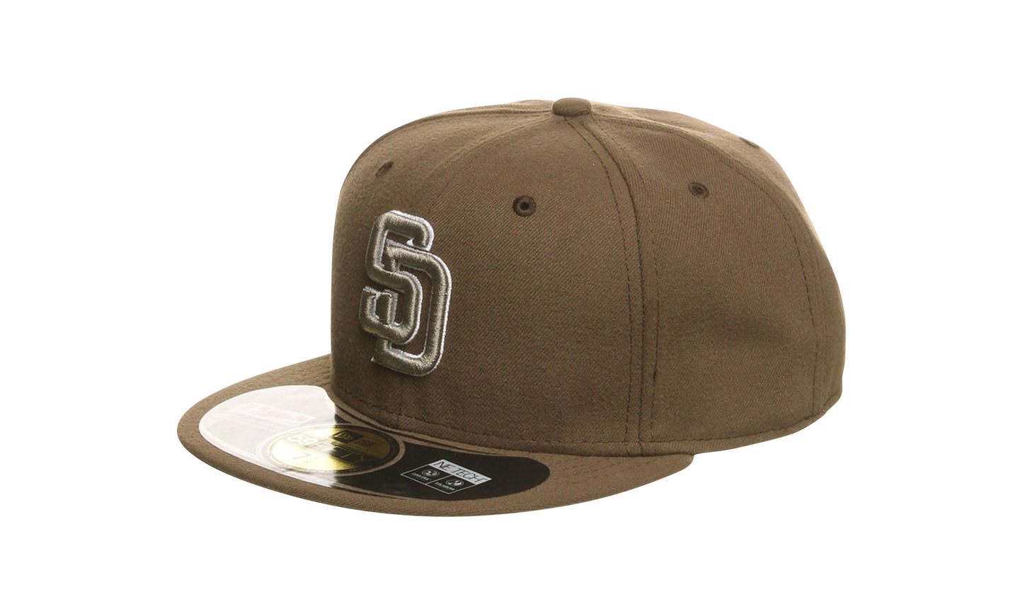 59FIFTY San Diego Padres Authentic Fitted Hat "Brown / Black - Under Brim" NE931