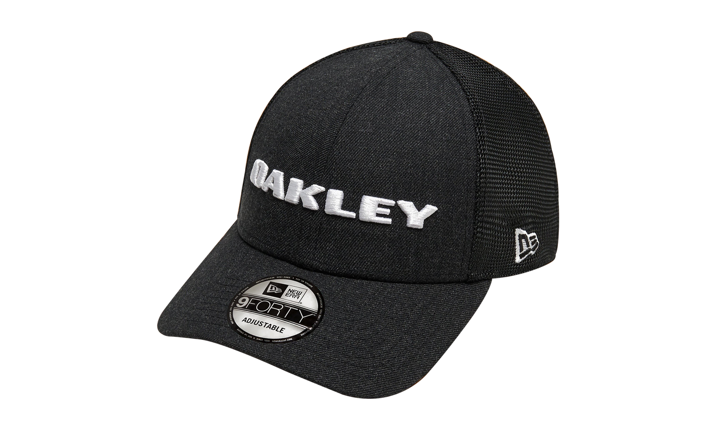9FORTY OAKLEY x New Era Heather Snapback Hat "Blackout" 911523 02E