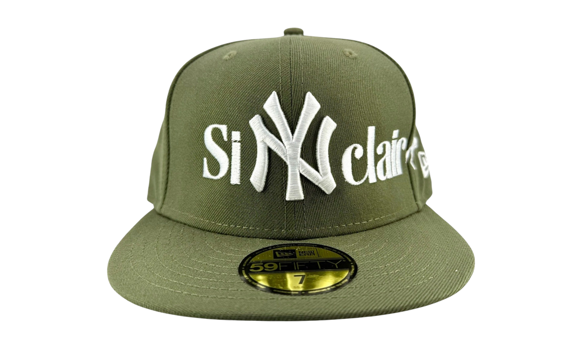 Sinclair New York Yankees Fitted Hat "Olive Green / White" NE1203