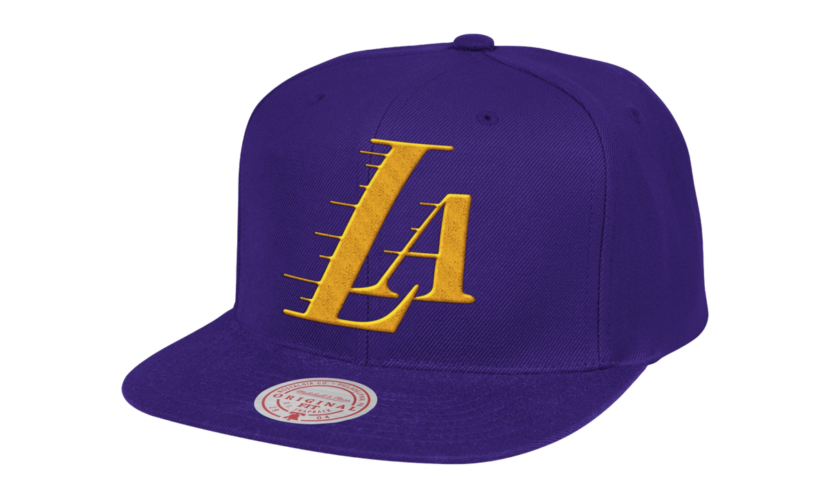 NBA Los Angeles Lakers HWC Logo Remix Snapback Hat "Purple" 6HSSSH20054 LALPURP