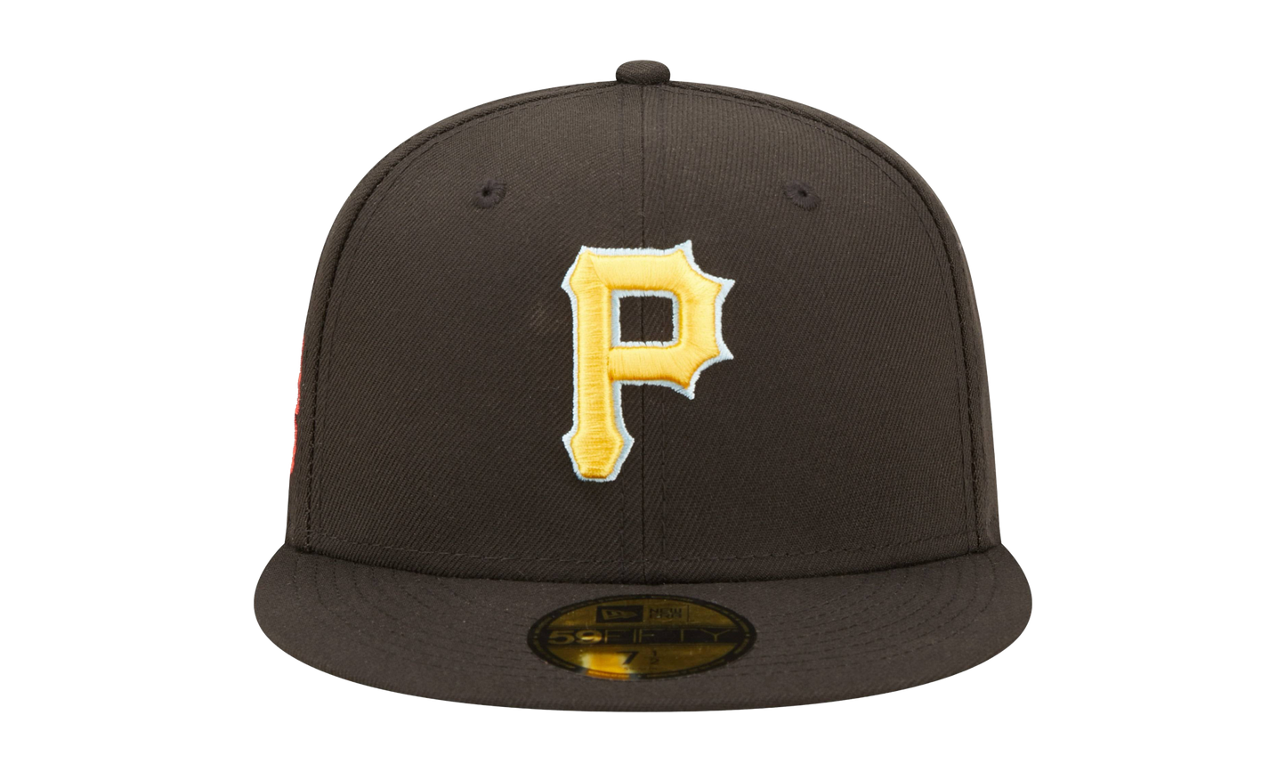 59FIFTY Pittsburgh Pirates 76th World Series Cloud Under Fitted Hat "Walnut / Sky Blue - Under Brim" NE809