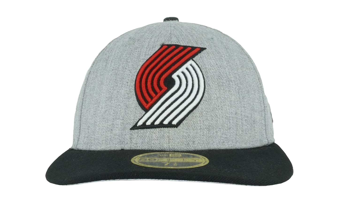 59FIFTY Portland Trail Blazers Low Profile Authentic Fitted Hat "Grey / Black - Brim" NE984