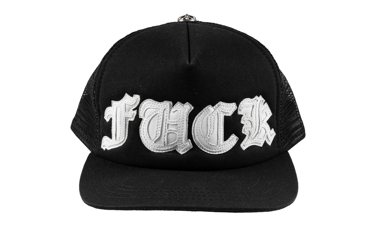 FUCK Letter Patch Trucker Hat "White" CHRM1301