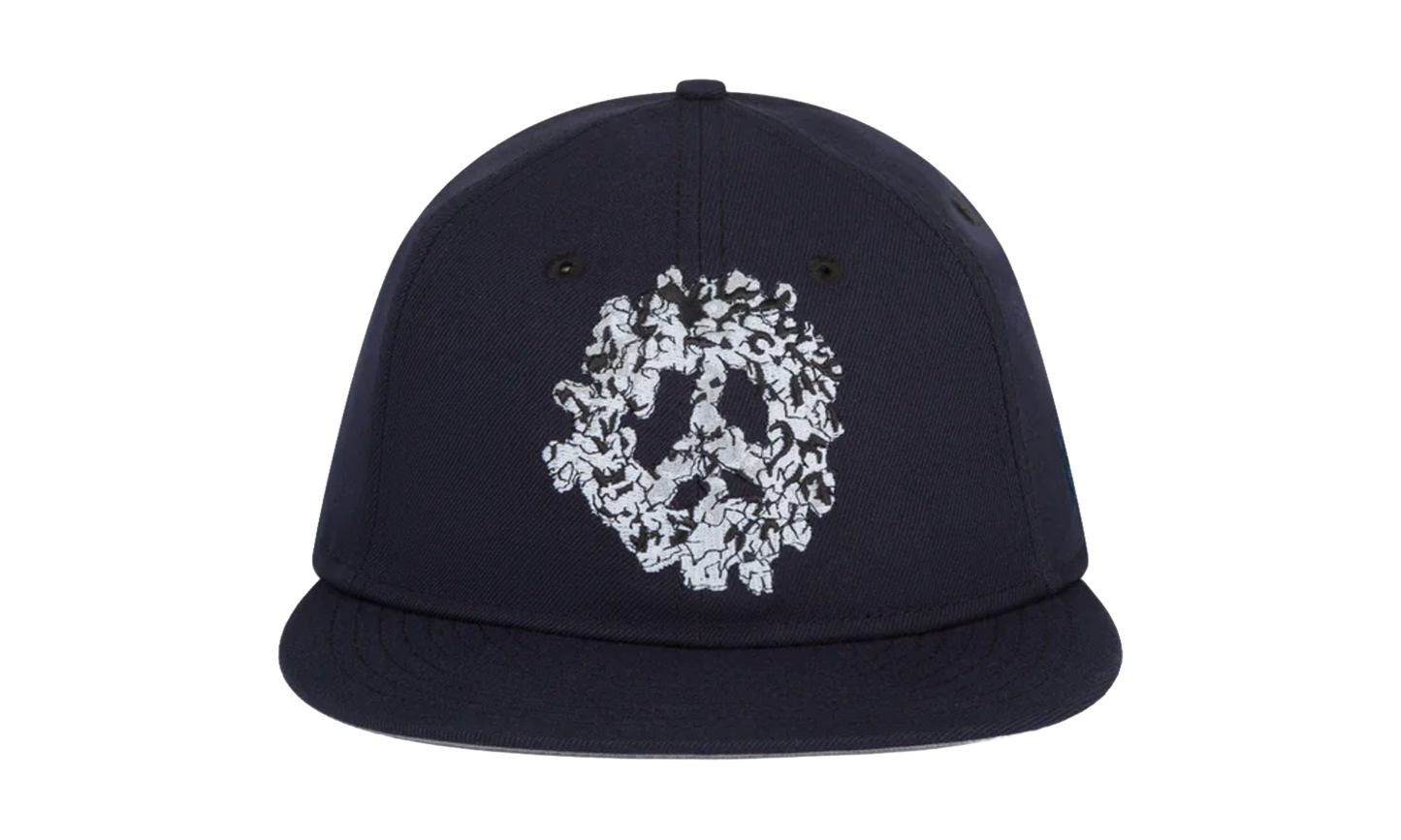 Peace Wreath Snapback Hat "Navy" DT572